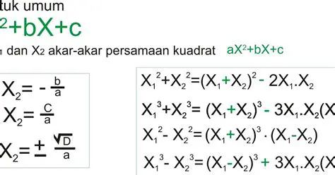 Rumus Akar Persamaan Kuadrat