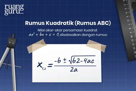 Rumus Penyelesaian Kuadrat