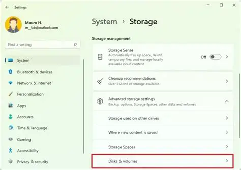 Run the storage management software