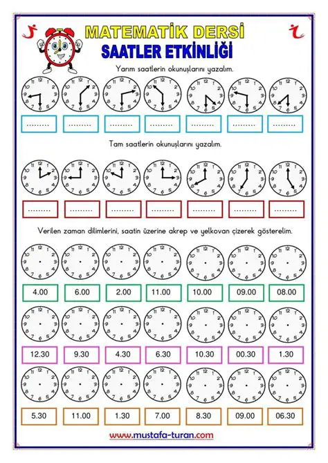 Saatler ve Cebirsel Matematik