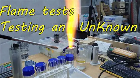 Safety Precautions for Flame Testing