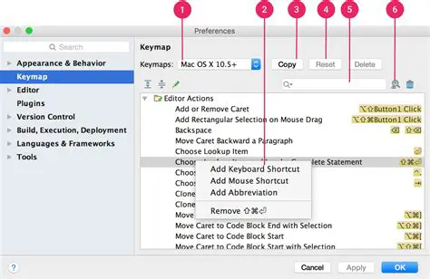 Saving keymap settings to a file