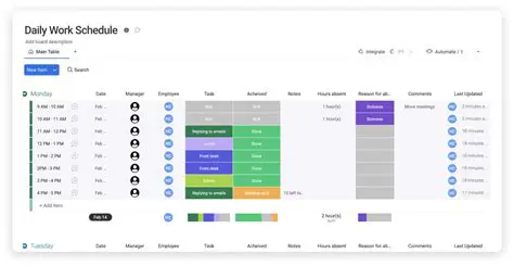Scheduler and Tasks Planner
