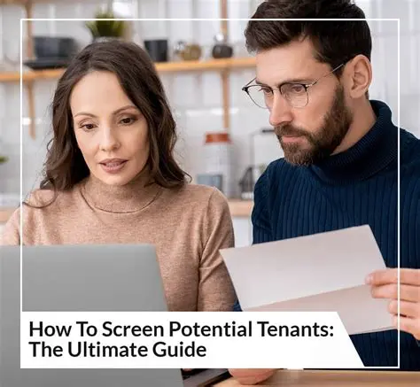 Screen potential tenants thoroughly