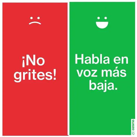 se debe hablar en voz baja