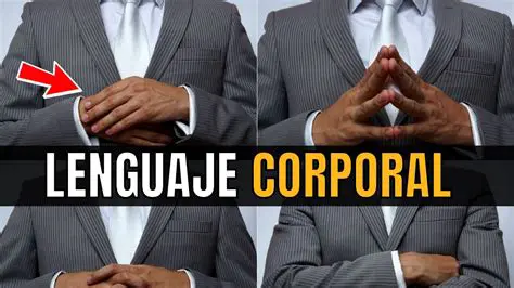 Sea consciente de su lenguaje corporal