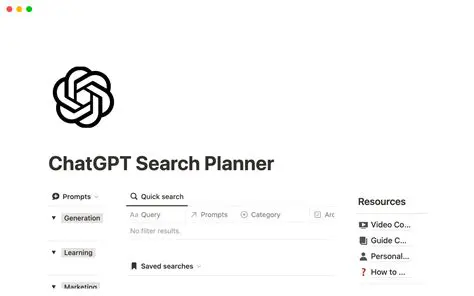 Search and Organize Resources