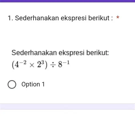 Sederhanakan ekspresi dalam kurung