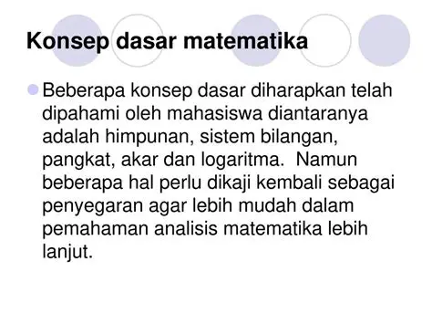 Sejarah dan Konsep Matematika