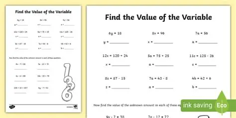 Select the Value of Each Variable