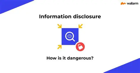 Sensitive information disclosure