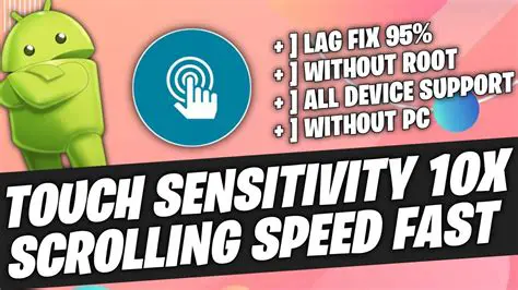 Sensitivity and Scrolling Adjustment