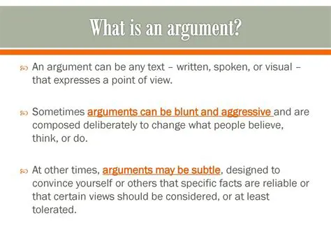 Separate the argument from the person