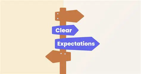 Setting clear expectations