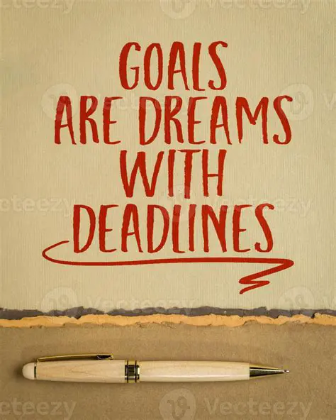 Setting Goals and Deadlines