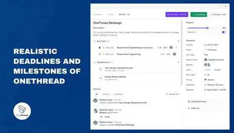 Setting realistic deadlines and milestones