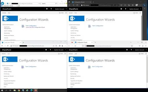 SharePoint configuration issues