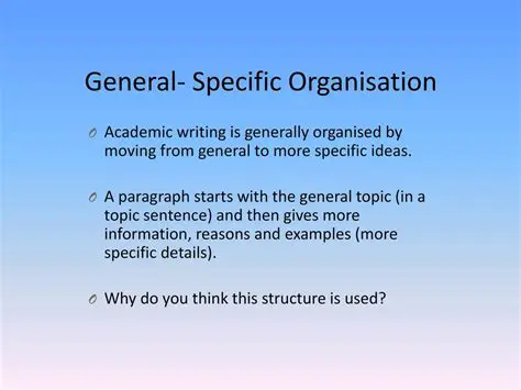 Shift from General Meaning to Specific Meaning