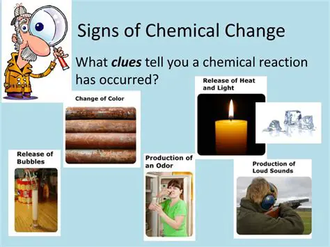 Signs of a Chemical Change