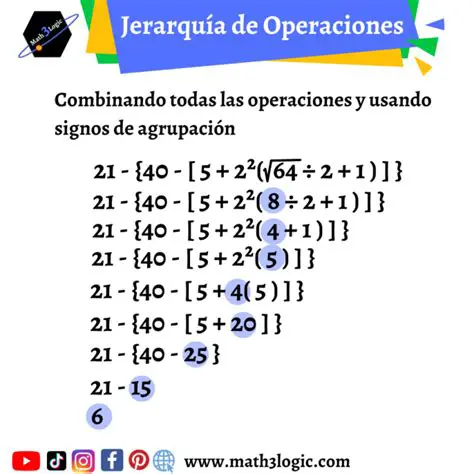 Sigue el orden de operaciones