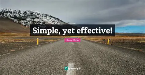 Simple yet Effective Mechanics