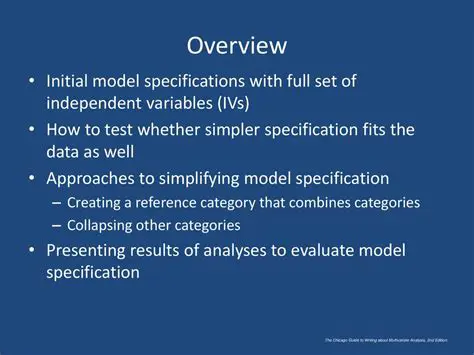 Simpler model specification