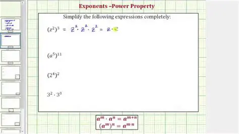 Simplify Each Expression Using the Properties of Powers