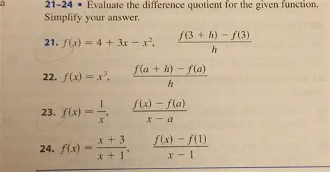 Simplify the difference quotient