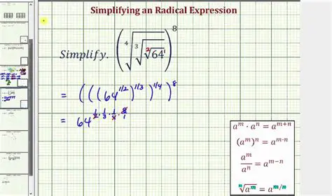 Simplify the expression inside the radical