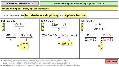 Simplifying Expressions with Fractions