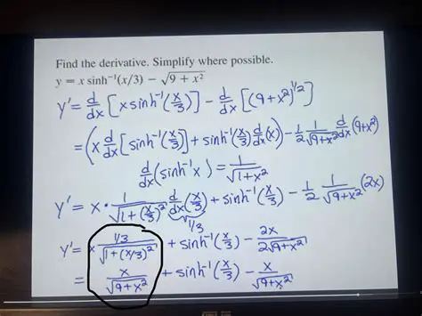 Simplifying the Derivatives