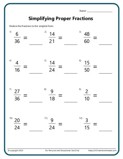 Simplifying the Improper Fraction