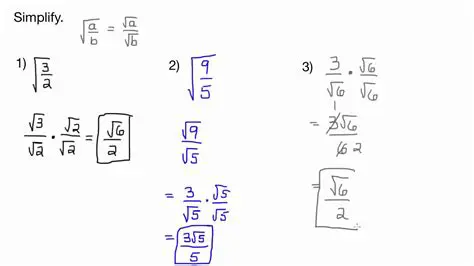 Simplifying the Square Root of a Fraction