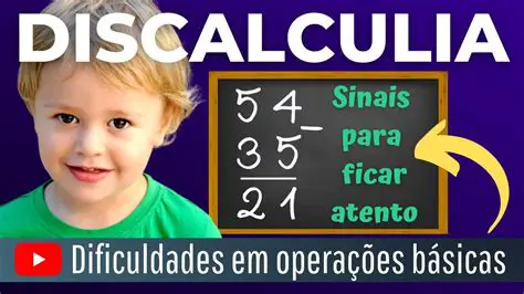 Sinais e sintomas da Discalculia