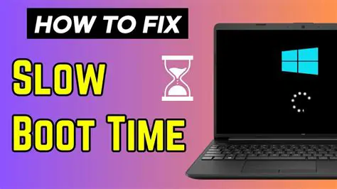 Slow boot times and application loading