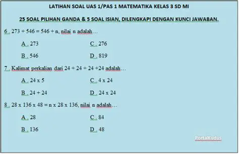 Soal Matematika yang Sering Dijumpai