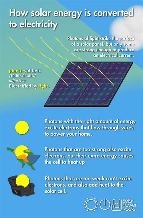 Solar energy is converted to light energy