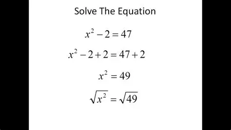 Solving Square Roots in Algebra