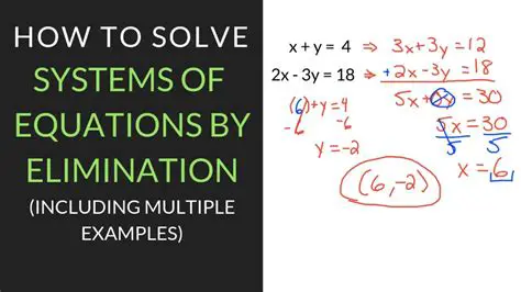 Solving Systems of Equations using Elimination