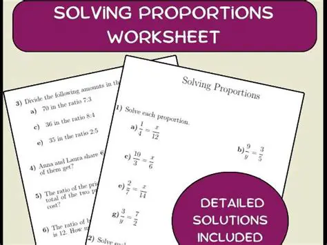 Solving the Given Proportions