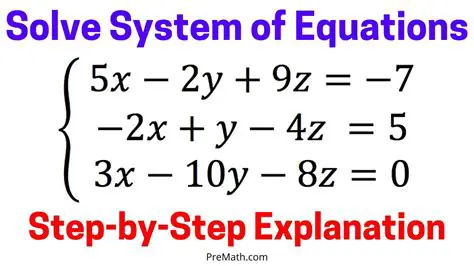 Solving the Given System of Equations