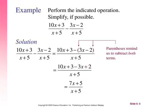 Solving the Indicated Operation