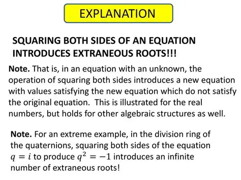 Squaring both sides of the equation