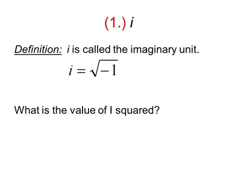 Squaring the Imaginary Unit