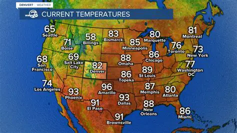 Statewide and National Temperatures