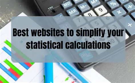 Statistical Calculations and Graphics