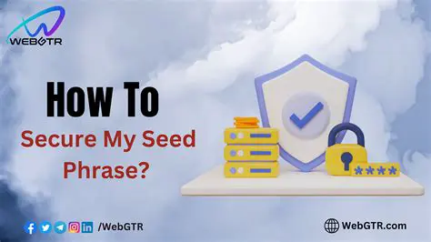 Store seed phrases securely