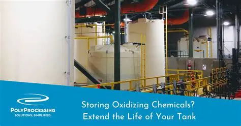 Storing oxidizing substances in specialized containers