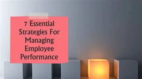 Strategies for Managing Employee Performance