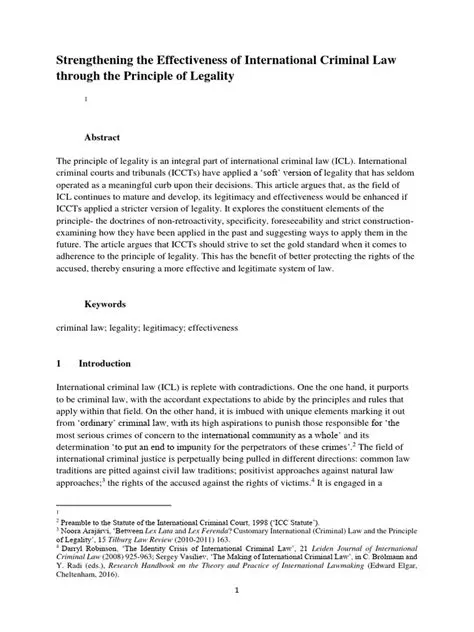Strengthening of Criminal Policies